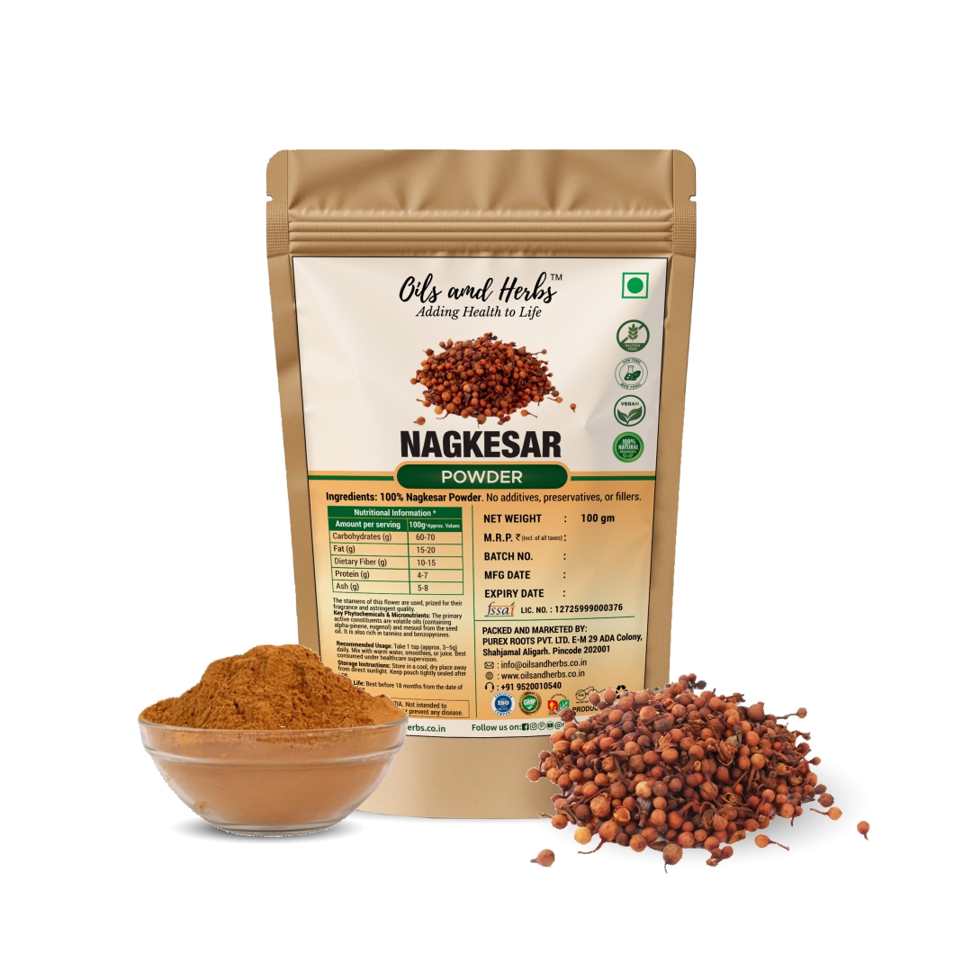 Pure Nagkesar Powder- Mesua ferrea - Ceylon Ironwood- 100% Pure, Clean and Natural