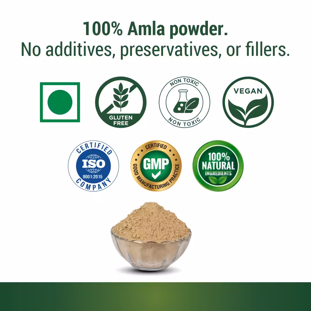 Amla Powder Natural Herbal Supplement for Immunity and Hair Care - Image 4