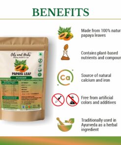 Alternative view of Pure Papaya Leaf Powder - Carica Papaya-100% Pure, Clean and Natural