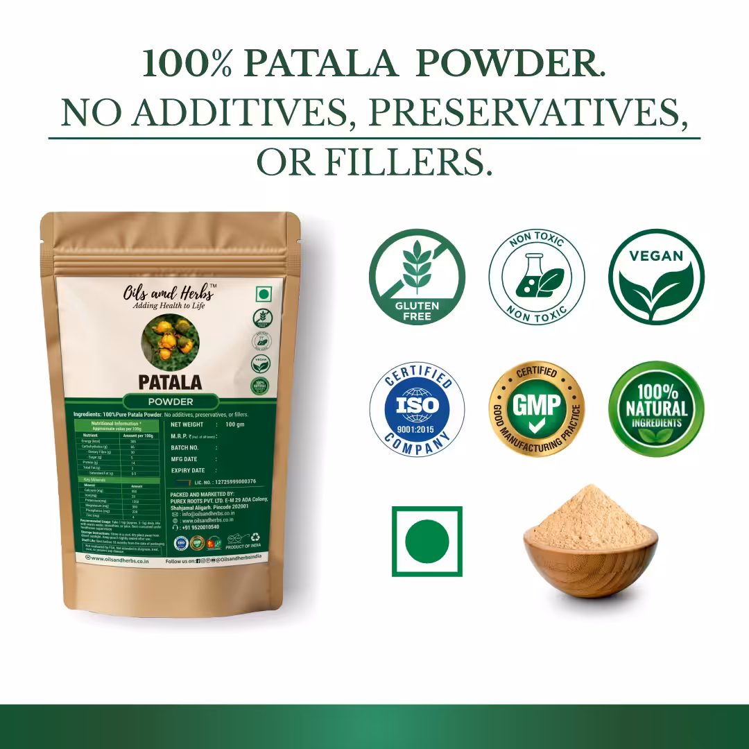 Pure Patala Powder - Stereospermum Suaveolens-100% Pure, Clean and Natural - Image 4