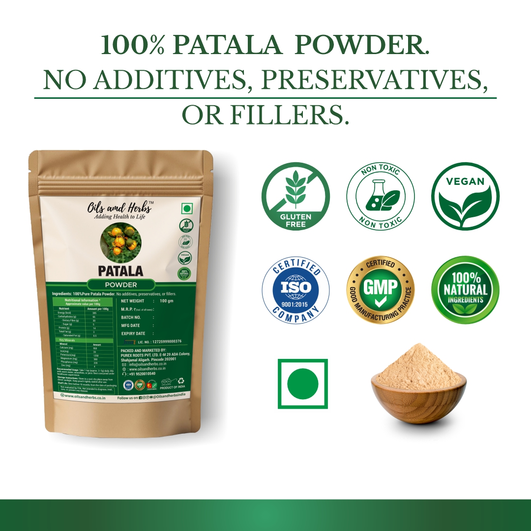 Pure Patala Powder - Stereospermum Suaveolens-100% Pure, Clean and Natural - Image 4