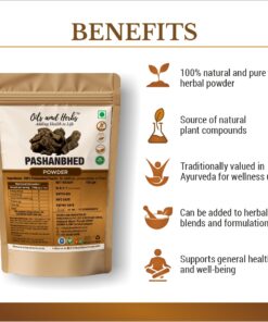 Alternative view of Pure Pashanbhed Root Powder - Bergenia Ligulata -100% Pure, Clean and Natural