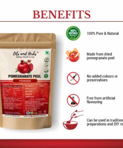 Alternative view of Pure Pomegranate Peel Powder - Punica granatum - 100% Pure Clean and Natural