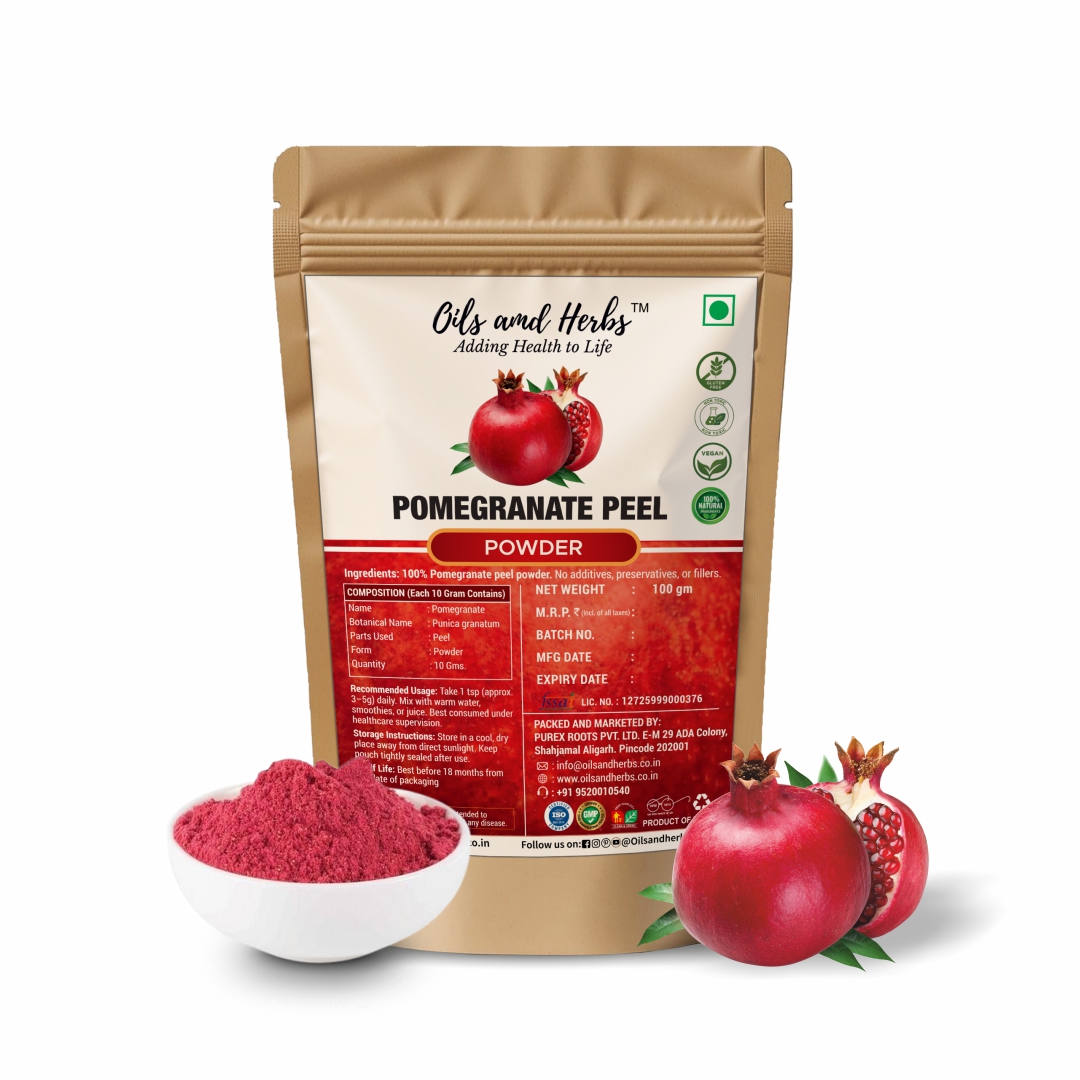 Pure Pomegranate Peel Powder - Punica granatum - 100% Pure Clean and Natural