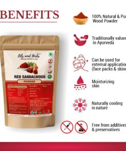 Alternative view of Red Sandalwood Powder Natural Herbal Supplement for Blood Purification and Digestive Health