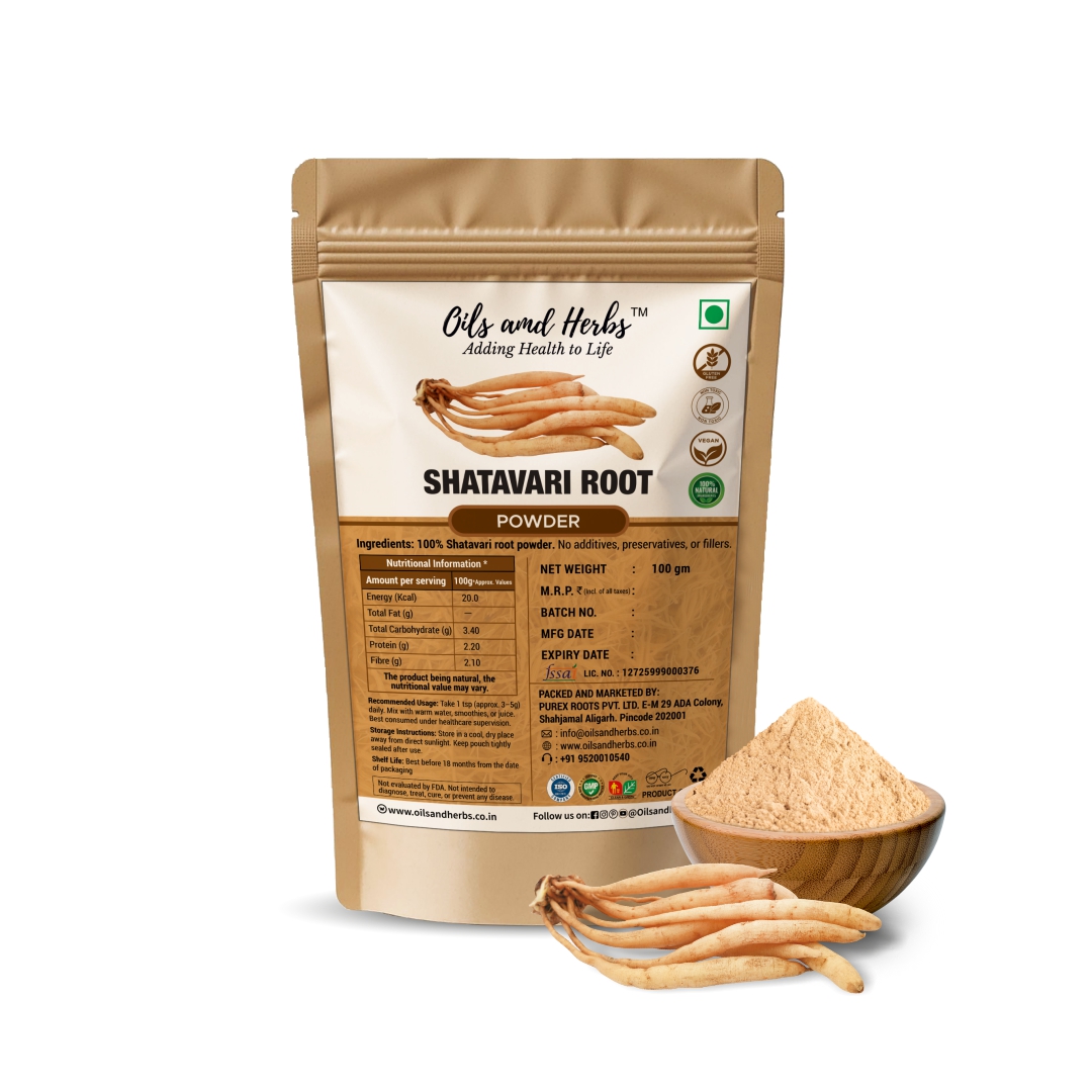Pure Shatavari Root - Asparagus Powder - 100% Pure, Clean and Natural