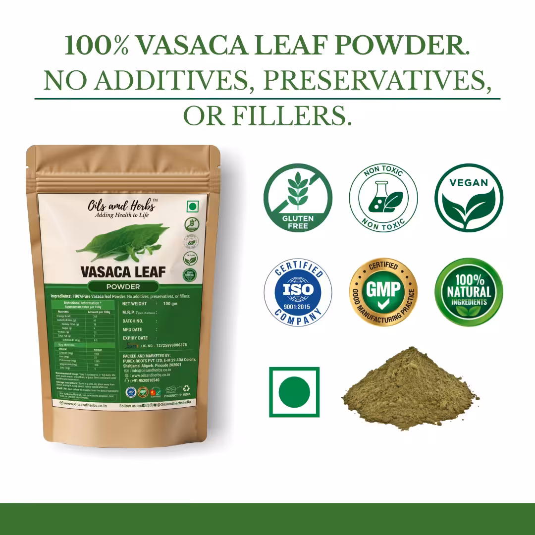 Pure Vasaca Leaf Powder- Adhatoda Vasica -100% Pure and Natural - Image 4