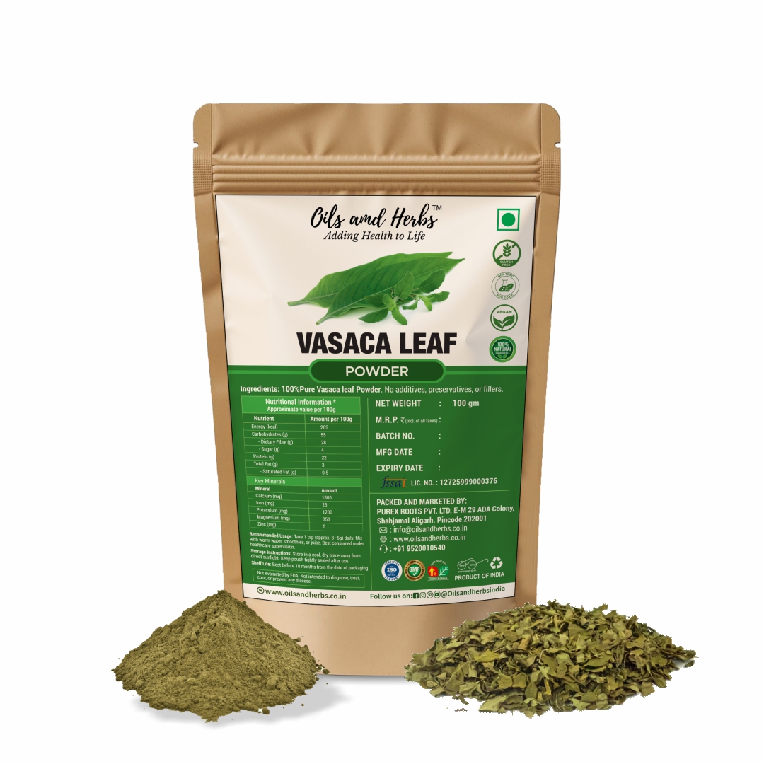 Pure Vasaca Leaf Powder- Adhatoda Vasica -100% Pure and Natural