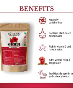 Alternative view of Hibiscus Powder Natural Herbal Supplement for Hair and Skin Care