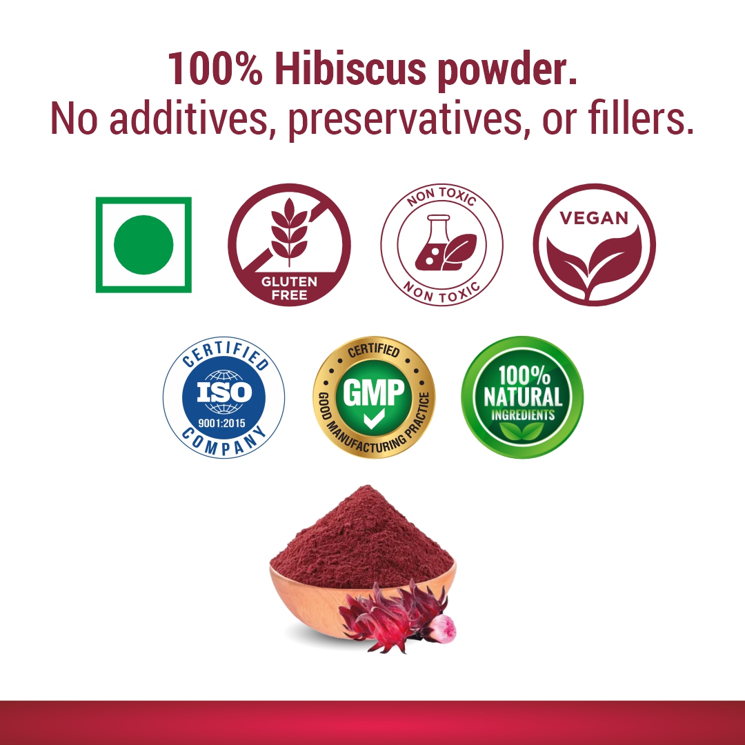 Hibiscus Powder Natural Herbal Supplement for Hair and Skin Care - Image 4