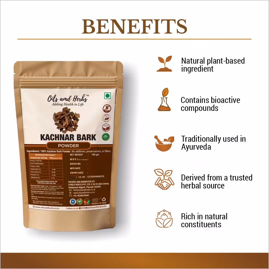 Kachnar Powder Natural Herbal Supplement for Digestive and Liver Health - Image 2