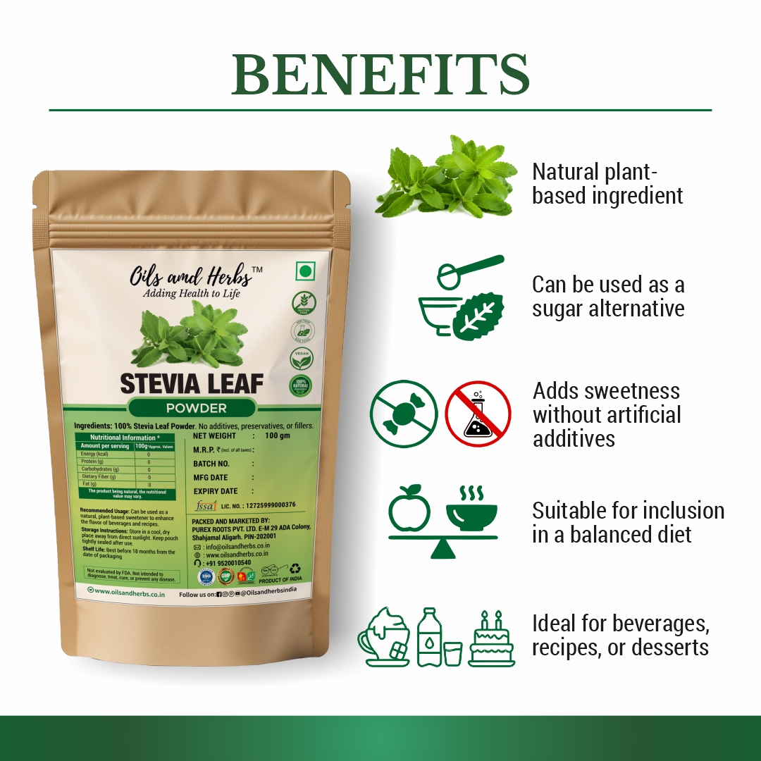 Clean Stevia Powder - Stevia rebaudiana -100% Pure and Natural - Image 3