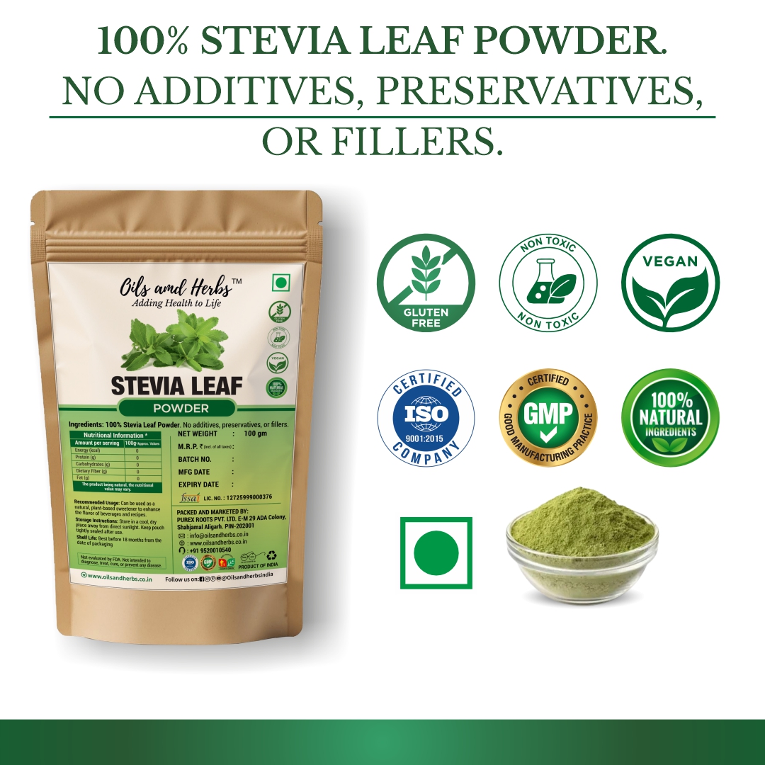 Clean Stevia Powder - Stevia rebaudiana -100% Pure and Natural - Image 4