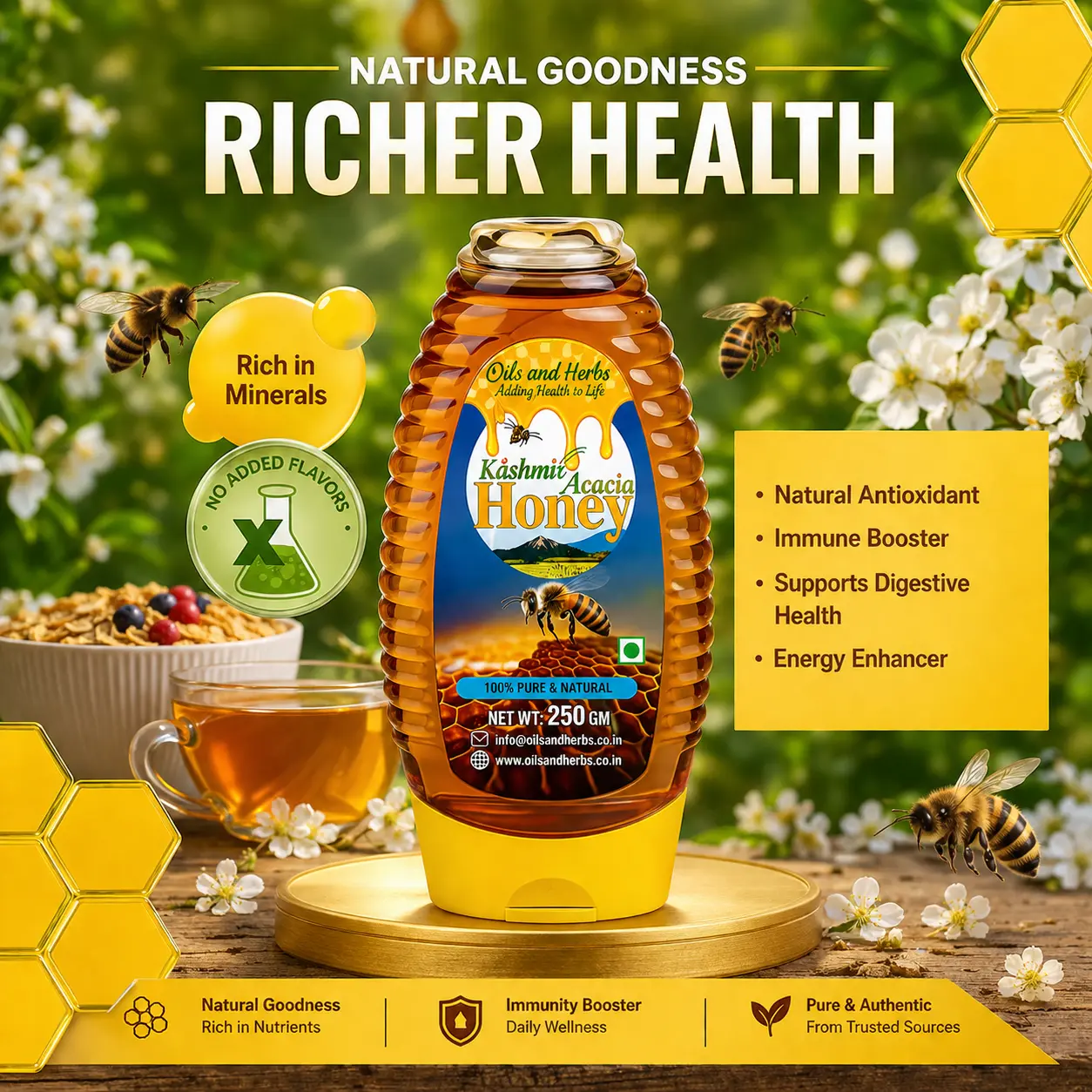 Kashmiri Acacia Honey – Pure, Light & Naturally Premium - Image 4