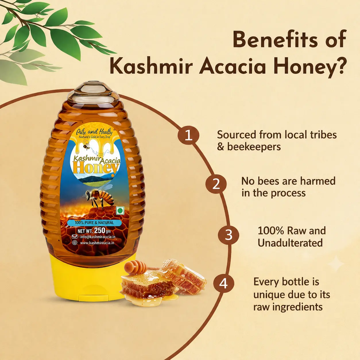 Kashmiri Acacia Honey – Pure, Light & Naturally Premium - Image 5